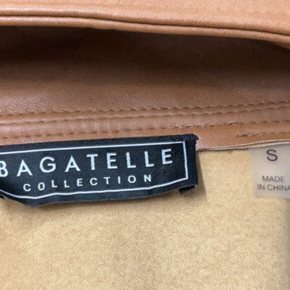 Bagatelle Faux Leather Tan Jacket - Picture 2 of 3